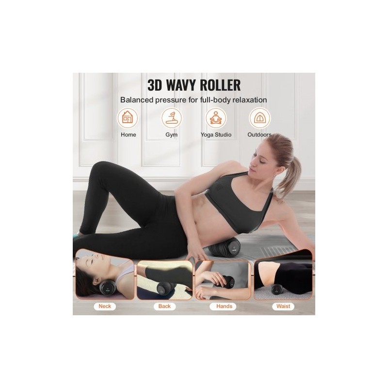 Värisevä maapähkinähierontapallo silikonipinnalla ladattava litiumakku neljällä intensiteetillä syvä lihashieronta