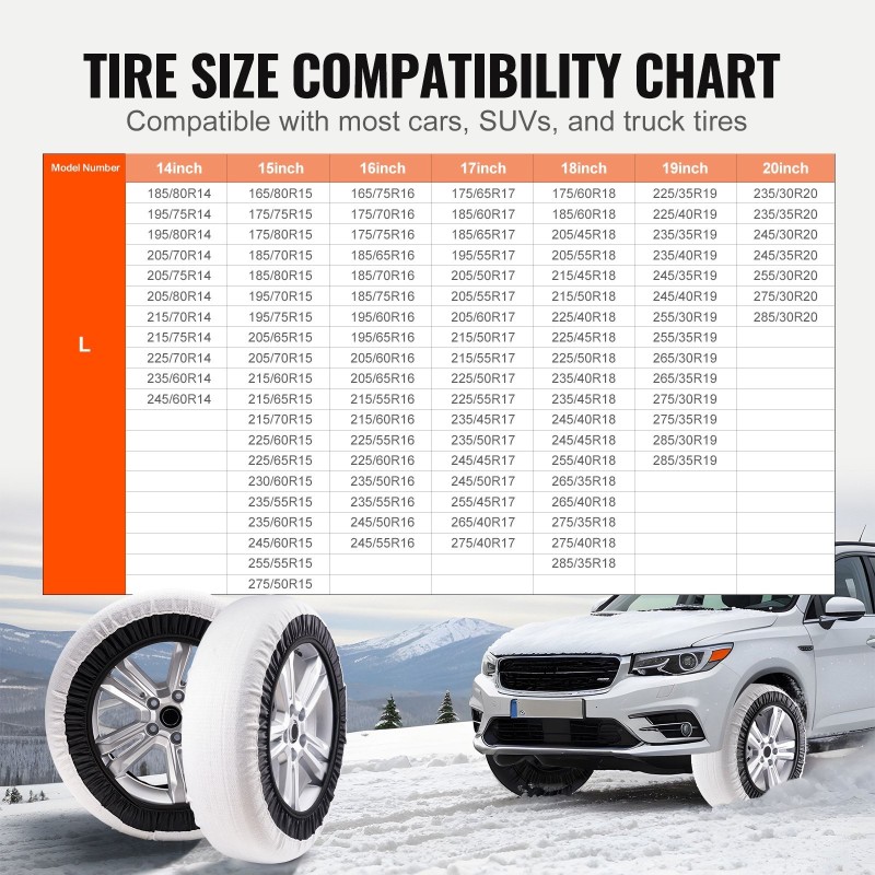 Lumisukat renkaisiin polyesterikuituiset suuret elastisilla hihnoilla kaksi talviajoon