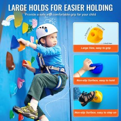 Kiipeilyotteet 32 kpl PP-kopolymeeri erikokoiset värilliset sisä- ja ulkokäyttöön