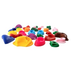 Kiipeilyotteet 32 kpl PP-kopolymeeri erikokoiset värilliset sisä- ja ulkokäyttöön