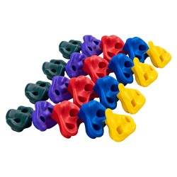 Puuhun asennettavat PP kopolymeeriset kiipeilyotteet 20 kpl ja 6 räikkähihnaa