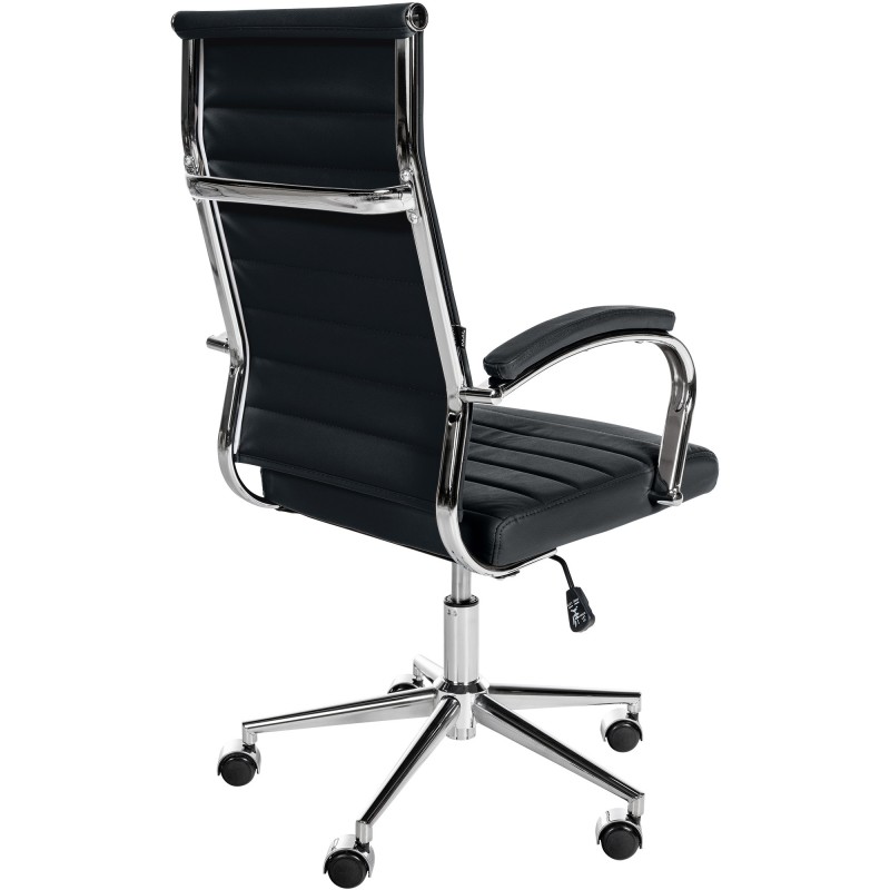 Laadukas nahkainen toimistotuoli ergonomisella muotoilulla ja säädettävyydellä