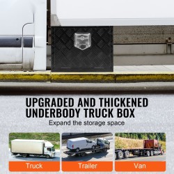 Alumiininen lukittava alalaatikko ajoneuvojen alle mitat 45,7×30,5×35,6 cm