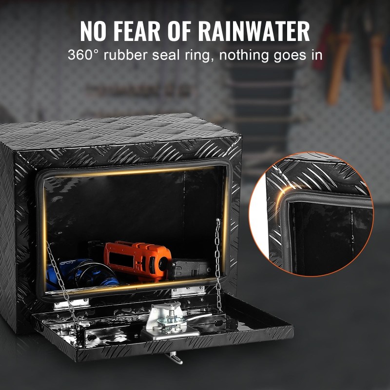 Alumiininen lukittava alalaatikko ajoneuvojen alle mitat 45,7×30,5×35,6 cm