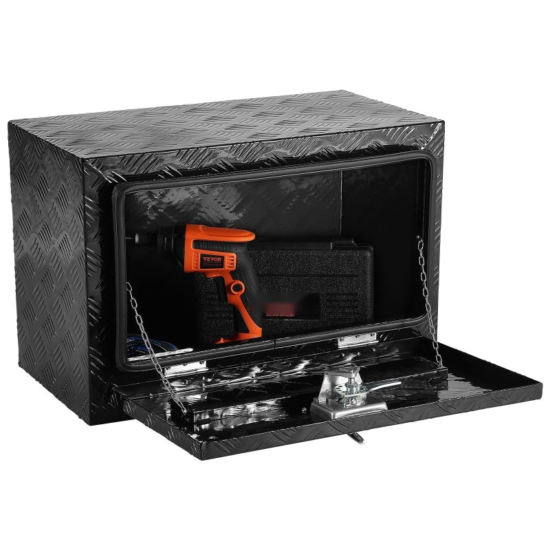 Alumiininen alapuolinen työkalulaatikko 24 x 12 x 14 tuumaa lukollinen tiivisteellä