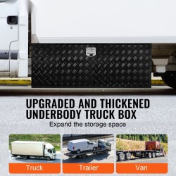 Alapuolinen säilytyslaatikko ajoneuvoon alumiiniseoksesta 1524×610×610 mm lukolla ja kahdella avaimella