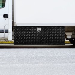 Alapuolinen säilytyslaatikko ajoneuvoon alumiiniseoksesta 1524×610×610 mm lukolla ja kahdella avaimella