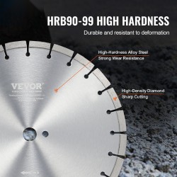 Timanttilaikka 350 mm betonille 12 mm segmenttikorkeus 25,4 mm keskiöreikä