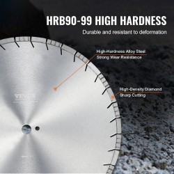 Timanttilaikka 500 mm seosteräksirunko timanttisegmentit 12 mm 1 kpl vinohampainen betonille