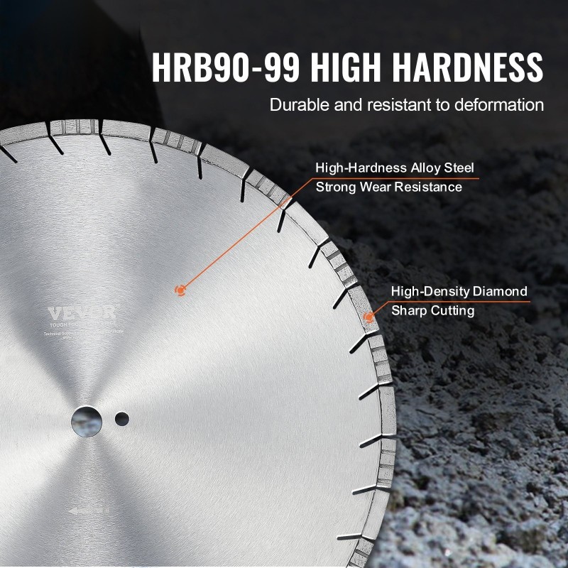 Timanttilaikka 500 mm seosteräksirunko timanttisegmentit 12 mm 1 kpl vinohampainen betonille