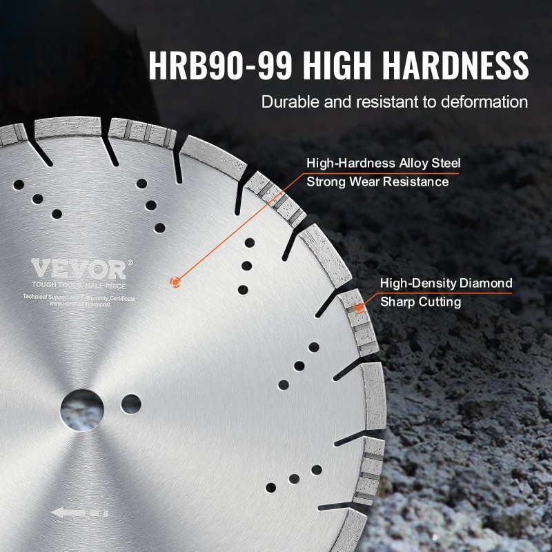 Timanttilaikka seospohjainen 350 mm 25,4 mm keskireikä märkä- ja kuivaleikkaukseen