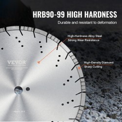 Timanttilaikka 400 mm 12 mm segmenttikorkeus 25,4 mm keskireikä betonille ja laatoille