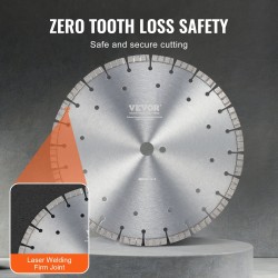 Timanttilaikka 350 mm 12 mm segmenttikorkeus 25,4 mm keskireikä betonille