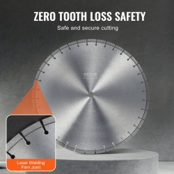 Timanttilaikka 400mm betonille 12mm segmenttikorkeus 25,4mm keskireikä märkä ja kuivaleikkaus