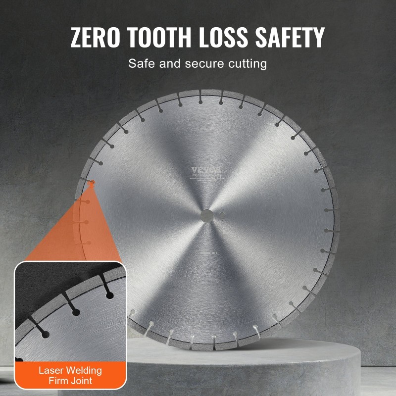 Timanttilaikka 500 mm 12 mm segmenttikorkeus 25,4 mm keskireikä kuiva ja märkä