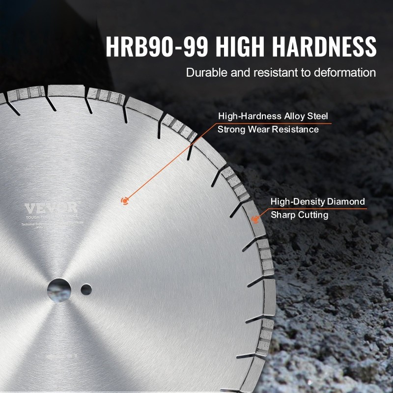 Timanttilaikka 450 mm viistohampainen 12 mm segmentti 25,4 mm keskireikä 1 kpl