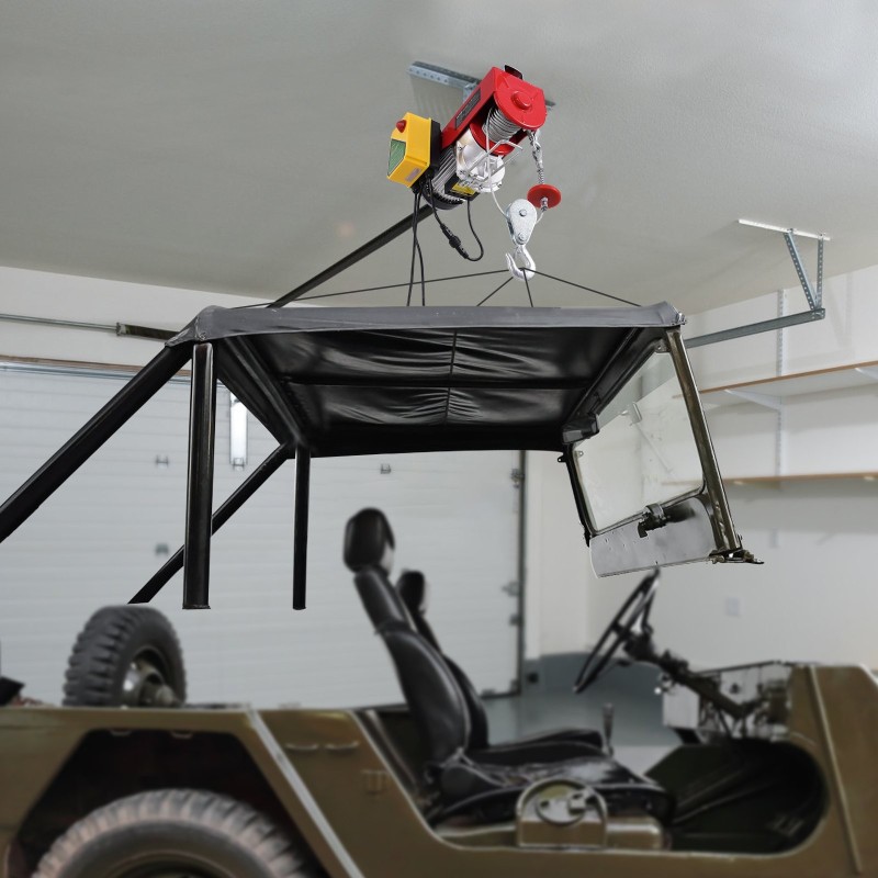 Sähkönostin seosteräsrunko päällystetty teräsvaijeri kaksiköysi 1000 kg yksiköysi 500 kg