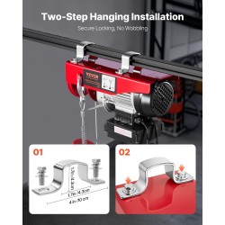 Sähkökäyttöinen vaijerivinssi seosteräksinen runko 200 kg langaton ja langallinen ohjaus