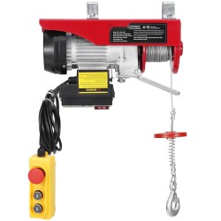 Sähkökäyttöinen vaijerivinssi seosteräksinen runko 200 kg langaton ja langallinen ohjaus
