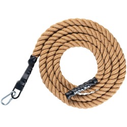 Kuntosalin kiipeilyköysi juuttikuitua 38,1 mm 4,58 m sisäharjoitteluun