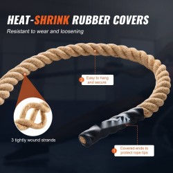 Kiipeilyköysi 100-prosenttista juuttia 38 millimetrin halkaisija 7,62 metrin pituus 227 kilogramman kantavuus