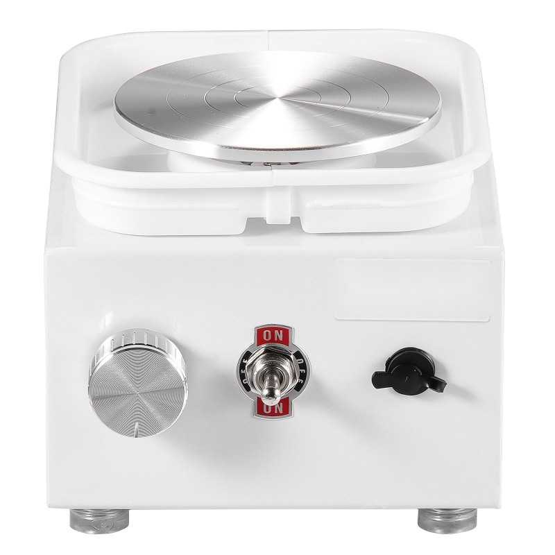 Sähköinen savenvalupyörä 0-320 kierrosta minuutissa irrotettava allas 2,56 ja 3,94 tuuman lautaset