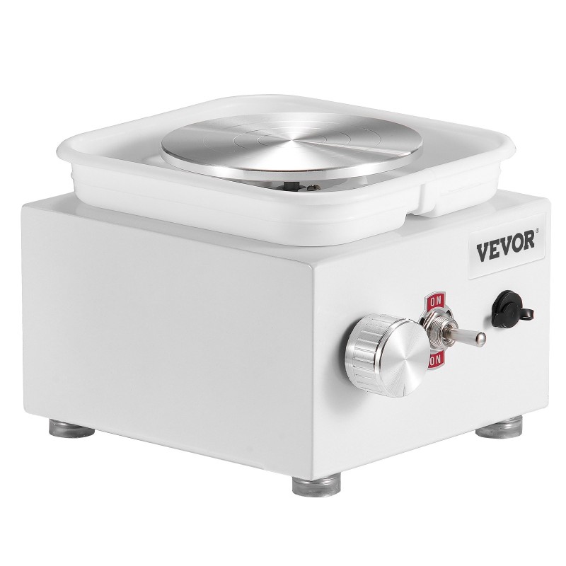 Sähköinen savenvalupyörä 0-320 kierrosta minuutissa irrotettava allas 2,56 ja 3,94 tuuman lautaset