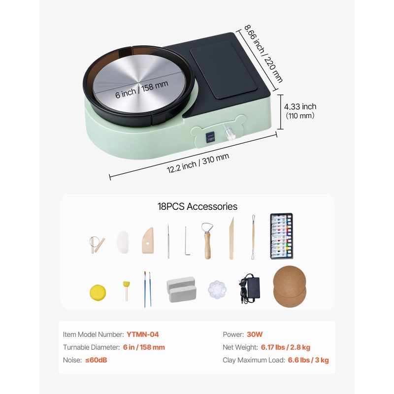 Sähköinen mini-savipyörä alumiinialusta 158 millimetriä lapsille ja aikuisille