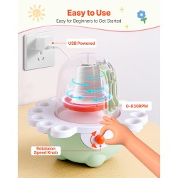 Mini-dreija lapsille ja aloittelijoille 50 mm ja 80 mm pyörälevyt säädettävä nopeus