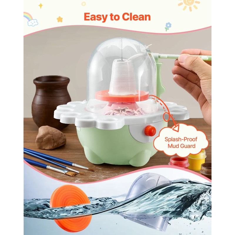 Mini-dreija lapsille ja aloittelijoille 50 mm ja 80 mm pyörälevyt säädettävä nopeus