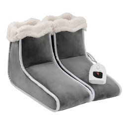 Sähköinen jaettu jalkalämmitin kaksipuolinen flanellipäällisellä 6 lämpötasoa 4 portaisella ajastimella automaattinen sammutus