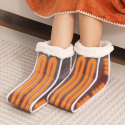 Sähköinen jaettu jalkalämmitin kaksipuolinen flanellipäällisellä 6 lämpötasoa 4 portaisella ajastimella automaattinen sammutus