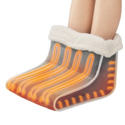 Sähköinen jalkalämmitin kaksipuolinen flanelli 6 portainen lämpötilansäätö ajastin 2 8 tuntia pestävä