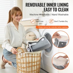 Sähköinen jalkalämmitin kaksipuolinen flanelli 6-portainen lämpötilansäätö ajastin 2–8 tuntia pestävä