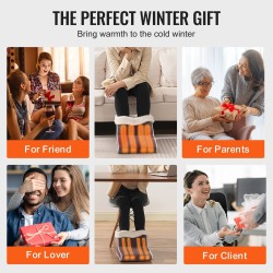 Sähköinen jalkalämmitin kaksipuolinen flanelli 6-portainen lämpötilansäätö ajastin 2–8 tuntia pestävä