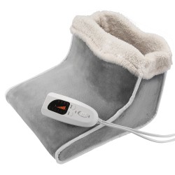 Sähköinen jalkalämmitin kaksipuolinen flanelli 6-portainen lämpötilansäätö ajastin 2–8 tuntia pestävä