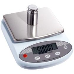 Analyyttinen vaaka 3 kg 0,01 g tarkkuus ruostumattomalla punnitusalustalla laboratorioon