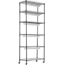 Kasviteline teräs 6 tasoinen 150W täyden spektrin LED kasvatusvalo pyörillä