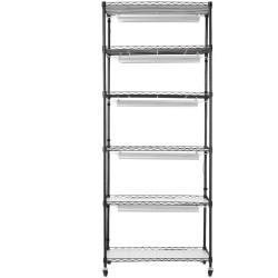 Kasviteline teräs 6-tasoinen 150W täyden spektrin LED-kasvatusvalo pyörillä