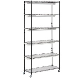 Kuusitasoinen maalattu rautainen kasviteline 150 watin täysspektrivaloilla 180 cm korkea