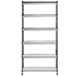 Kuusitasoinen maalattu rautainen kasviteline 150 watin täysspektrivaloilla 180 cm korkea