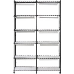 Metallinen kasvatushylly sisäkäyttöön kuusi tasoa kymmenen täysspektristä led-valoa kaksisataa watin mekaaninen ajastin