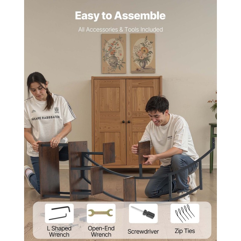 Kasviteline metallirunkoinen sisäkäyttöön 160 cm 9 tasoa LED valoilla