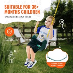 Keinuistuinpakkaus EVA 2 kpl 167 cm sinkityt rautaketjut vihreä