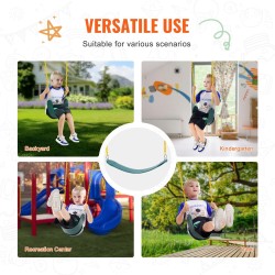 Keinuistuinpakkaus EVA 2 kpl 167 cm sinkityt rautaketjut vihreä