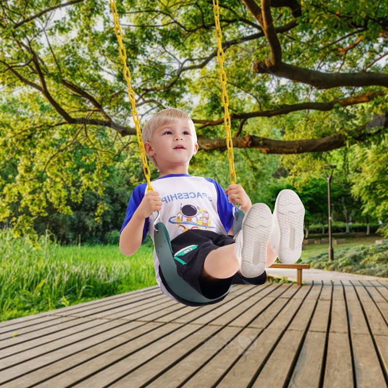 Keinuistuinpakkaus EVA 2 kpl 167 cm sinkityt rautaketjut vihreä