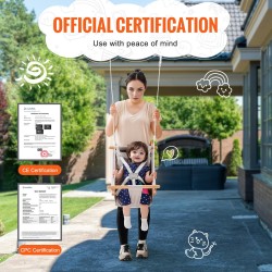 Kangasriippukeinu kolmella käyttötilalla viisipistevaljailla irrotettavalla tyynyllä 68 kg kantavuus