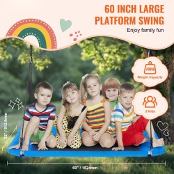 Puukeinu 60 tuumaa 900D Oxford-kangas sininen 317 kg kantavuus puunripustusremmit