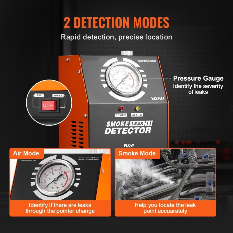 Savukone sisäänrakennetulla ilmapumpulla 12 voltin kaksitilainen EVAP-järjestelmän vuodonilmaisin digitaalinen painemittari ja