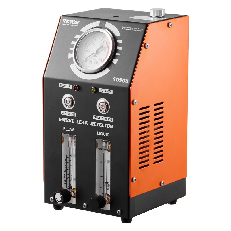 Savuvuodonetsintälaite ajoneuvoille polttoainejärjestelmälle sisäänrakennetulla ilmapumpulla kahdella testitilalla painemittari